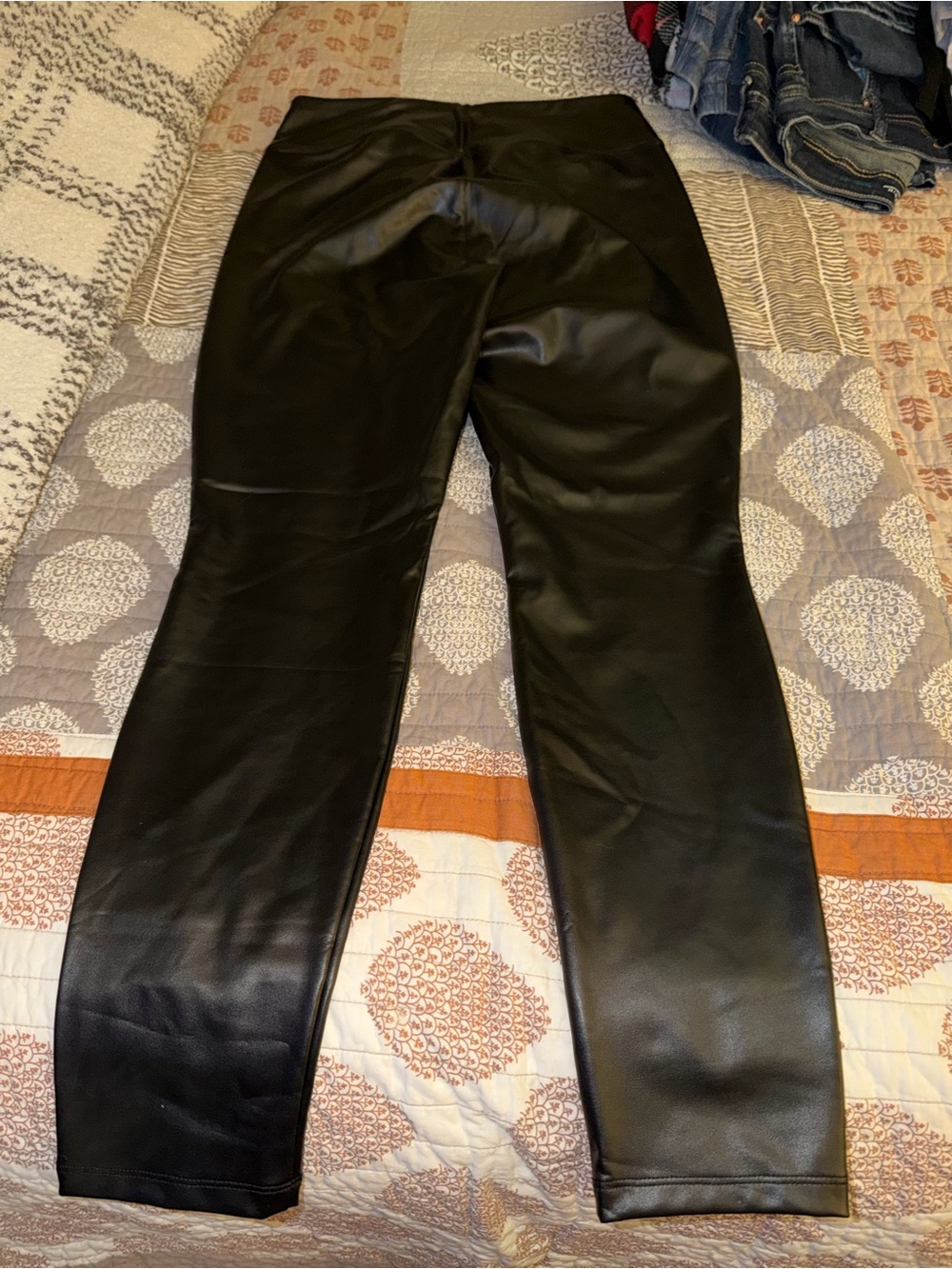 GAP Black Faux Leather pants